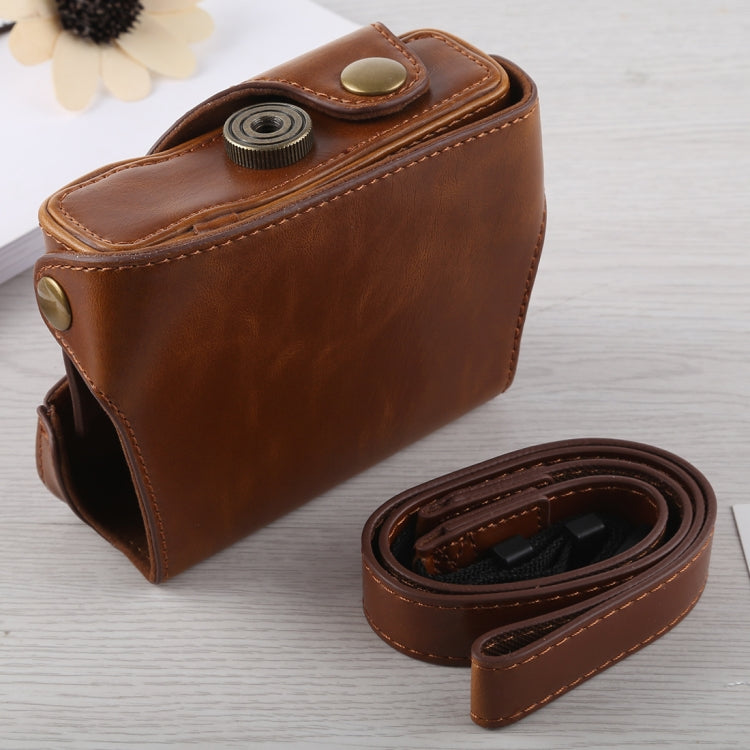 Full Body Camera PU Leather Case Bag with Strap for Canon G16 (Brown) by bashfashion