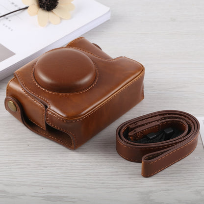 Full Body Camera PU Leather Case Bag with Strap for Canon G16 (Brown) by bashfashion