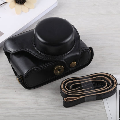 Full Body Camera PU Leather Case Bag with Strap for Fujifilm X100F (Black) by bashfashion