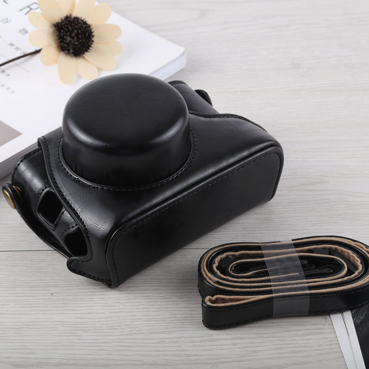Full Body Camera PU Leather Case Bag with Strap for Fujifilm X100F (Black) by bashfashion