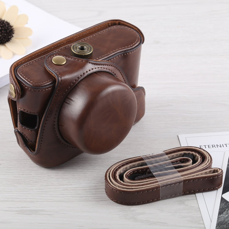 Full Body Camera PU Leather Case Bag with Strap for Fujifilm X100F (Coffee) by bashfashion