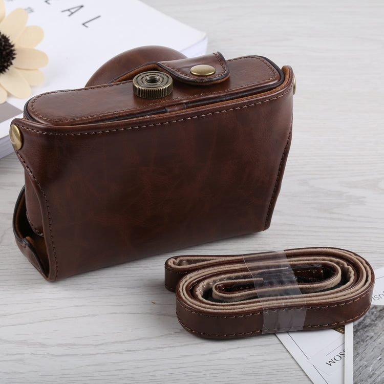 Full Body Camera PU Leather Case Bag with Strap for Fujifilm X100F (Coffee) by bashfashion
