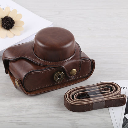 Full Body Camera PU Leather Case Bag with Strap for Fujifilm X100F (Coffee) by bashfashion