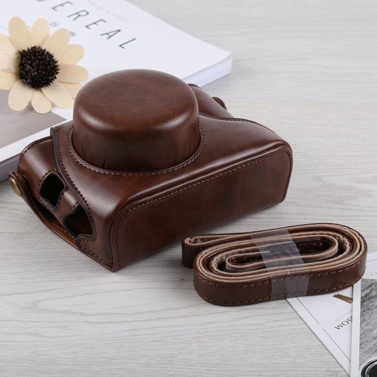 Full Body Camera PU Leather Case Bag with Strap for Fujifilm X100F (Coffee) by bashfashion