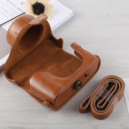 Full Body Camera PU Leather Case Bag with Strap for Fujifilm X100F (Brown) by bashfashion