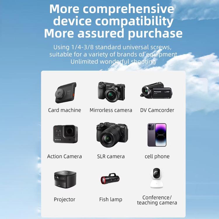 BEXIN RK294 Portable Collapsible Aluminum Alloy Camera Tripod (Black) by BEXIN