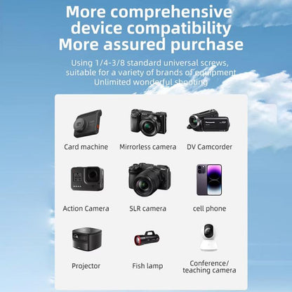 BEXIN RK294 Portable Collapsible Aluminum Alloy Camera Tripod (Black) by BEXIN