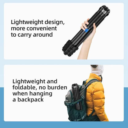 BEXIN RK294 Portable Collapsible Aluminum Alloy Camera Tripod (Black) by BEXIN