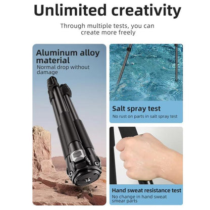 BEXIN RK294 Portable Collapsible Aluminum Alloy Camera Tripod (Black) by BEXIN