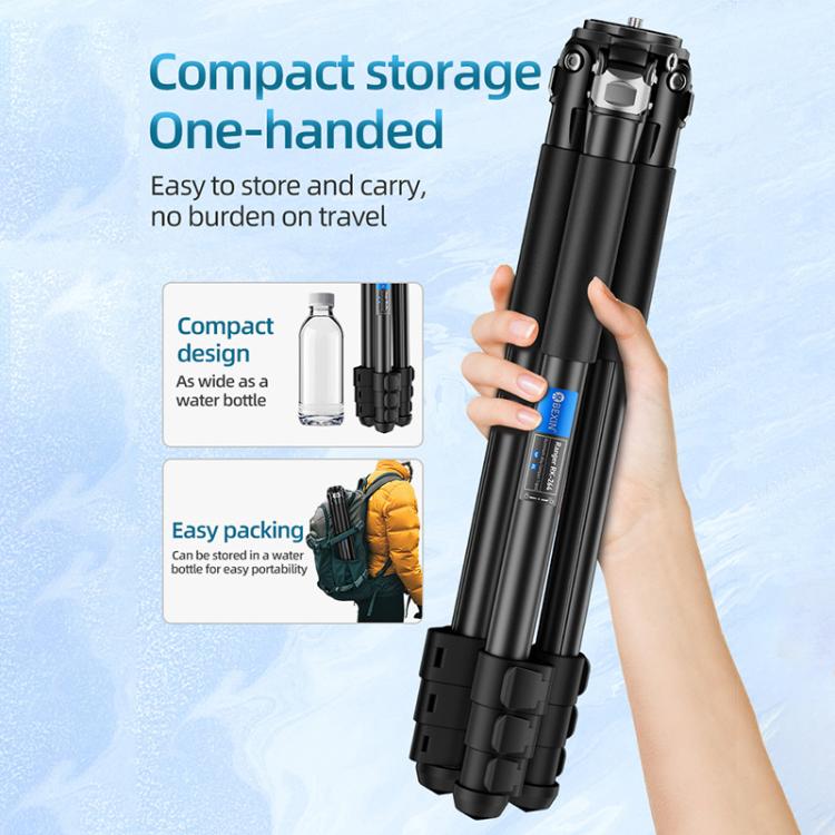 BEXIN RK264 Portable Collapsible Aluminum Alloy Camera Tripod (Black) by BEXIN