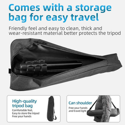 BEXIN RK264 Portable Collapsible Aluminum Alloy Camera Tripod (Black) by BEXIN