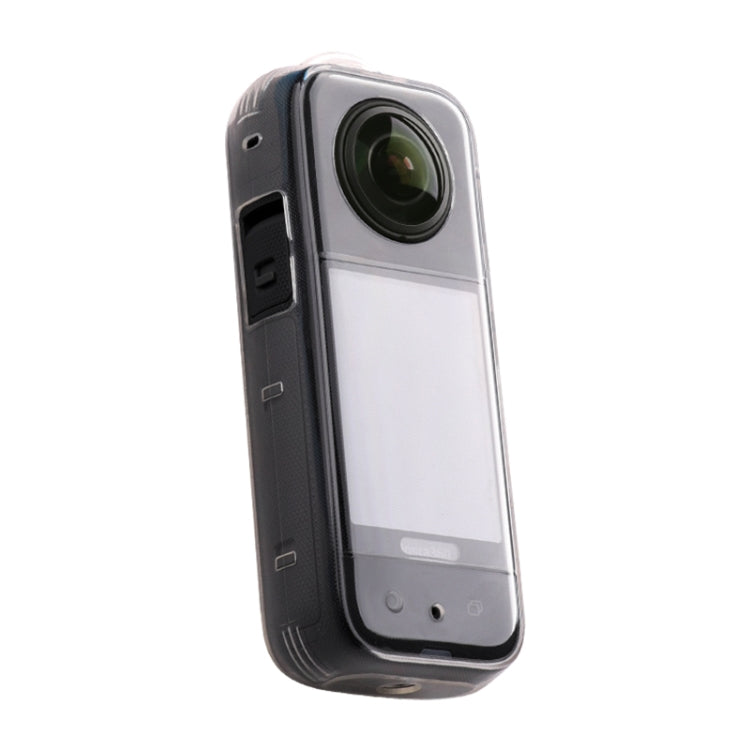 For Insta360 X3 Hollow Clear TPU Protective Case (Transparent) by bashfashion