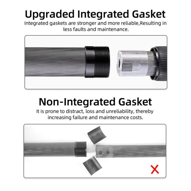 BEXIN W-334C Portable DSLR Camera 2 in 1 Carbon Fiber Tripod Detachable Monopod (Black) by BEXIN