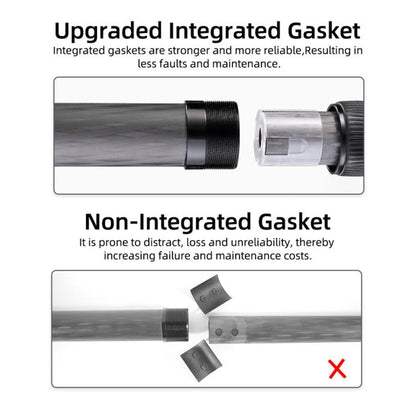 BEXIN W-334C Portable DSLR Camera 2 in 1 Carbon Fiber Tripod Detachable Monopod (Black) by BEXIN