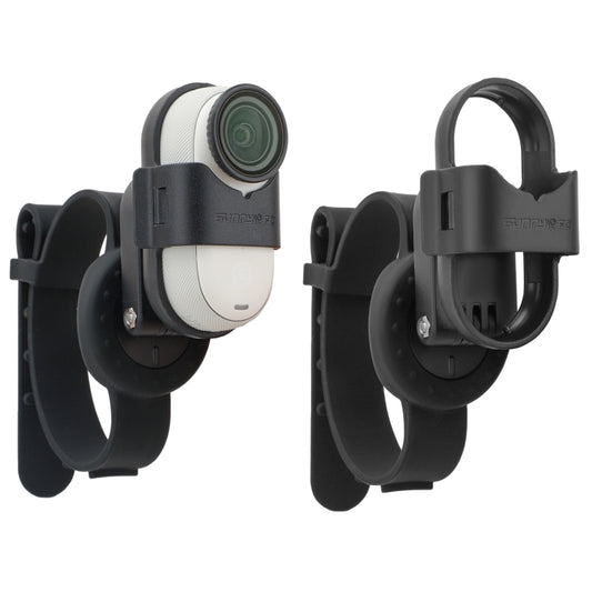 For Insta360 GO 3S / GO 3 Sunnylife Camera Strap Magnetic Mount Drone Mount Silicone Wristband Backpack Stripe (Black) by Sunnylife