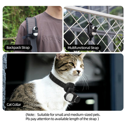 For Insta360 GO 3S / GO 3 Sunnylife Camera Strap Magnetic Mount Drone Mount Silicone Wristband Backpack Stripe (Black) by Sunnylife