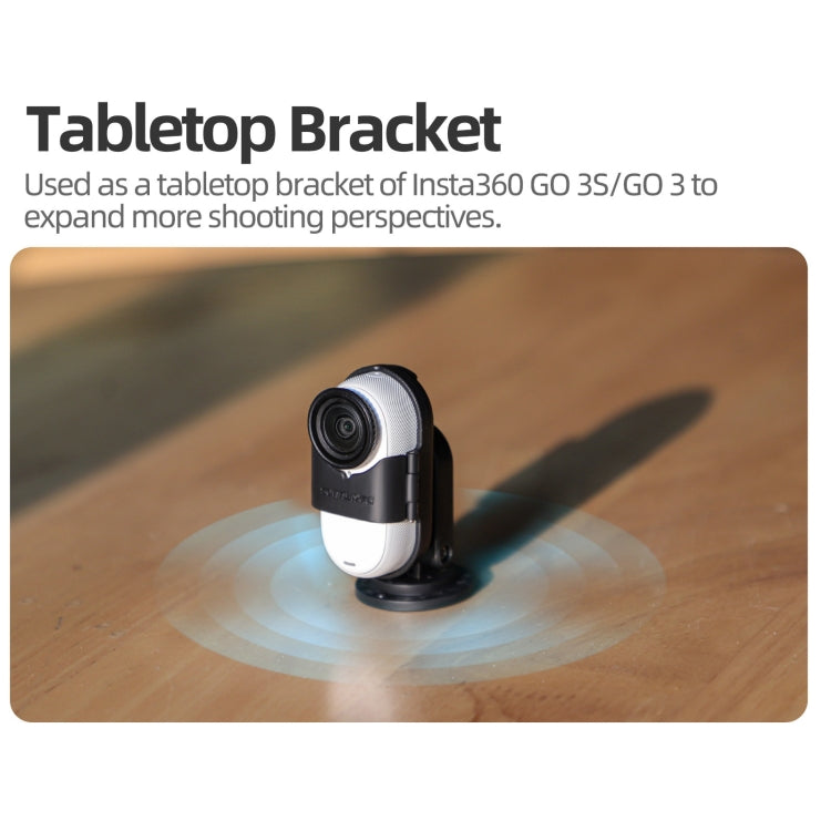 For Insta360 GO 3S / GO 3 Sunnylife Camera Strap Magnetic Mount Drone Mount Silicone Wristband Backpack Stripe (Black) by Sunnylife