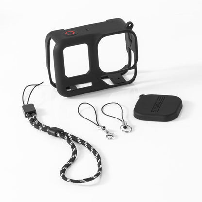 For Insta360 Ace Pro 2 STARTRC Body Silicone Case with Lens Cap & Lanyard (Black) by STARTRC