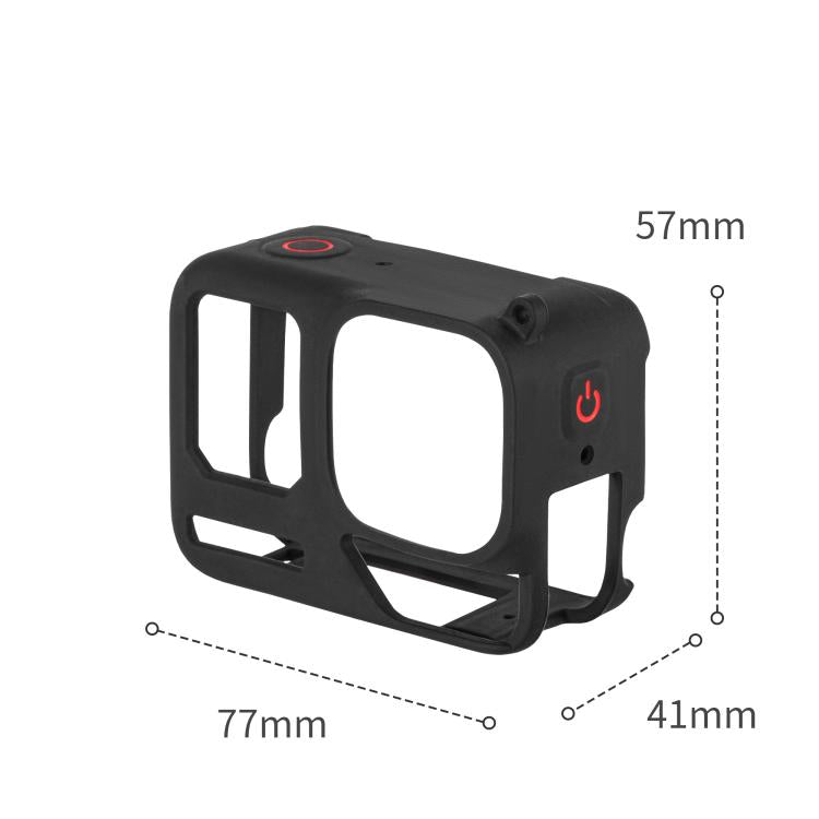 For Insta360 Ace Pro 2 STARTRC Body Silicone Case with Lens Cap & Lanyard (Black) by STARTRC