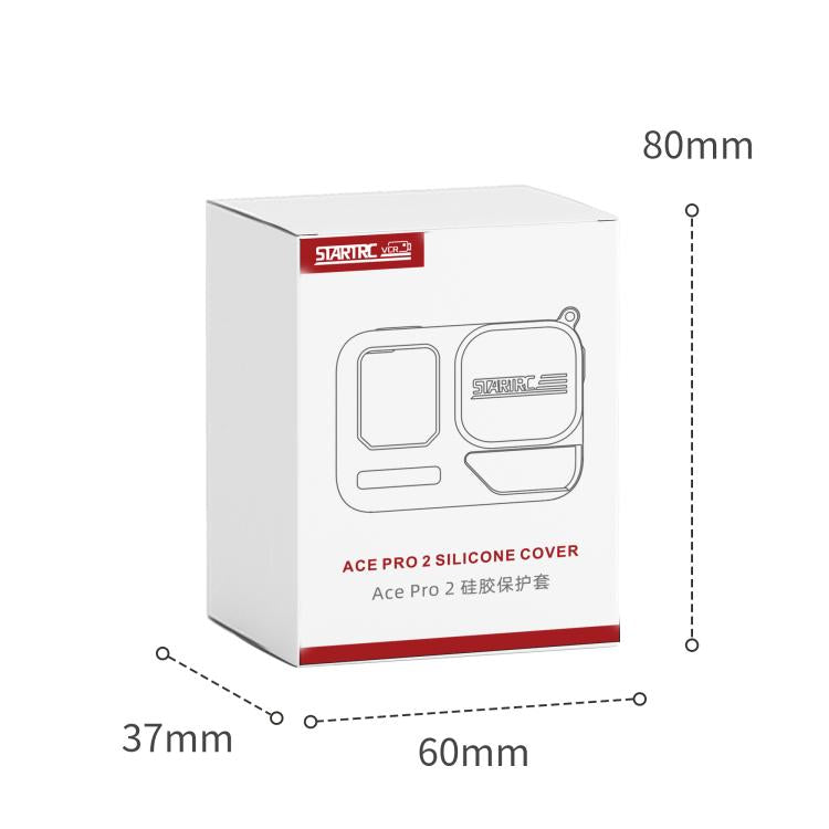 For Insta360 Ace Pro 2 STARTRC Body Silicone Case with Lens Cap & Lanyard (Black) by STARTRC