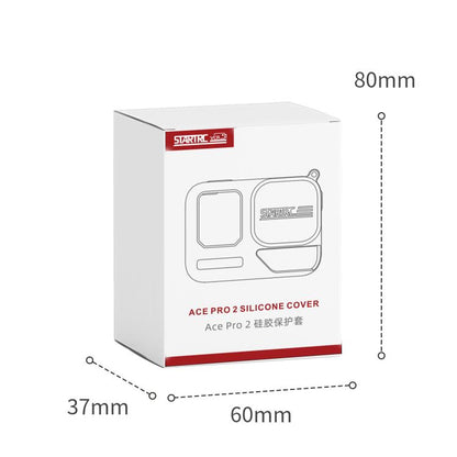 For Insta360 Ace Pro 2 STARTRC Body Silicone Case with Lens Cap & Lanyard (Black) by STARTRC