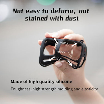 For Insta360 Ace Pro 2 STARTRC Body Silicone Case with Lens Cap & Lanyard (Black) by STARTRC