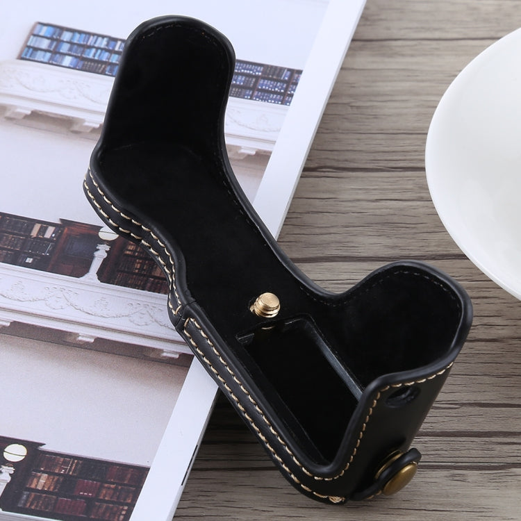 1/4 inch Thread PU Leather Camera Half Case Base for Canon G7 X Mark II (Black) by bashfashion