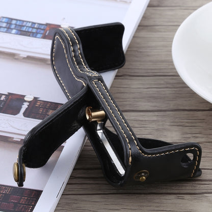 1/4 inch Thread PU Leather Camera Half Case Base for Canon G7 X Mark II (Black) by bashfashion