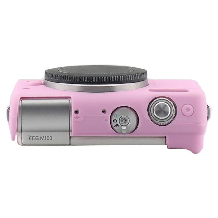 Soft Silicone Protective Case for Canon M100 (Pink) by bashfashion