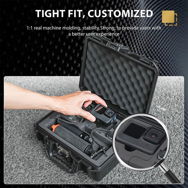 STARTRC DIY Combination Lock Waterproof Dual-layer Suitcase Storage Box (Black) by STARTRC