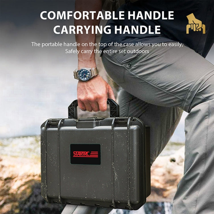 STARTRC DIY Combination Lock Waterproof Dual-layer Suitcase Storage Box (Black) by STARTRC