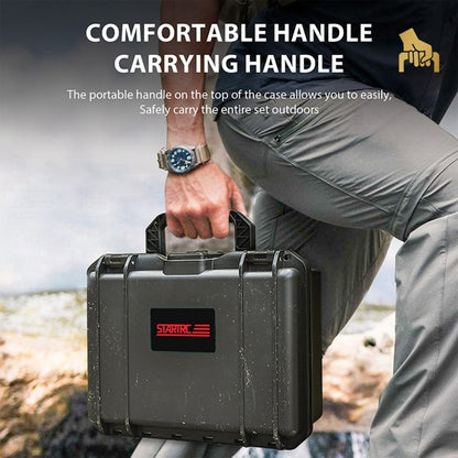 STARTRC DIY Combination Lock Waterproof Dual-layer Suitcase Storage Box (Black) by STARTRC