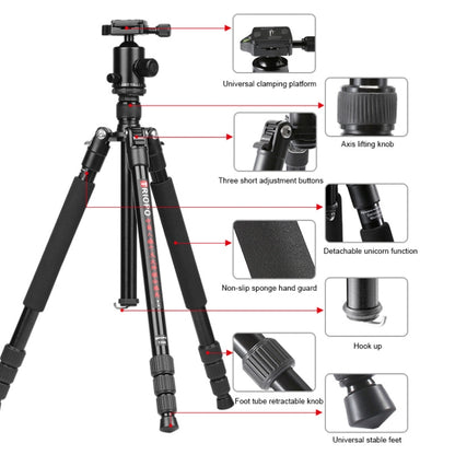 TRIOPO M2508 Multifunction Adjustable 4-Section Portable Aluminum Alloy Tripod Monopod with D-2A Ball Head for SLR Camera by TRIOPO