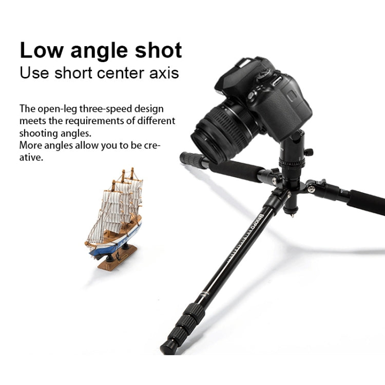 TRIOPO M2508 Multifunction Adjustable 4-Section Portable Aluminum Alloy Tripod Monopod with D-2A Ball Head for SLR Camera by TRIOPO