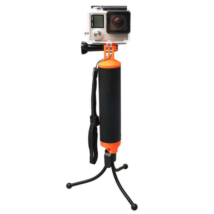 Floating Handle Grip with Tripod Holder & Adjustable Anti-lost Strap for GoPro, Insta360, DJI and Other Action Cameras by bashfashion