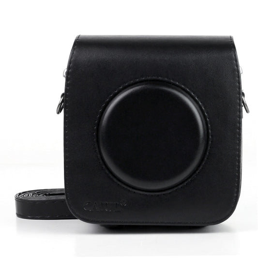 Vintage PU Leather Camera Case Protective bag for FUJIFILM Instax SQUARE SQ10 Camera, with Adjustable Shoulder Strap(Black) by bashfashion
