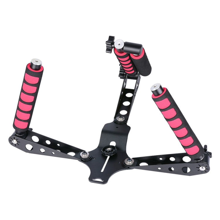 YELANGU D6-2 Rig I Multifunctional Handles Camera Shoulder Mount for DSLR Camera / Video Camera(Red) by YELANGU