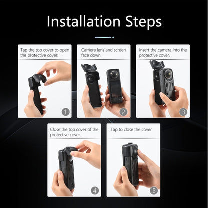 For Insta360 X5 / X4 Screen Lens Protective Cover (Black) by STARTRC