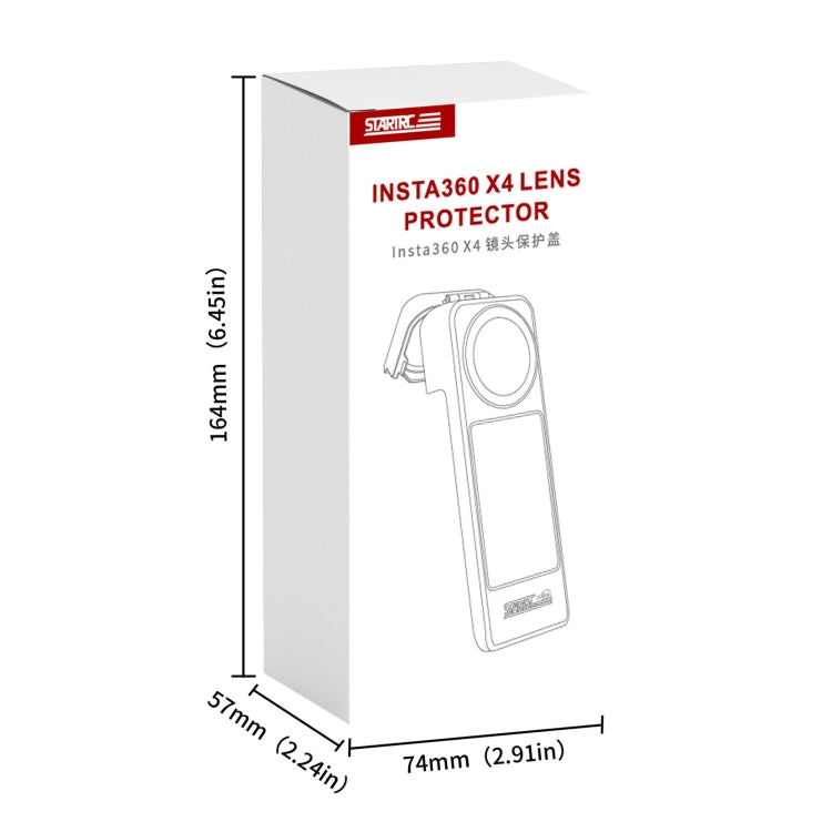 For Insta360 X5 / X4 Screen Lens Protective Cover (Black) by STARTRC