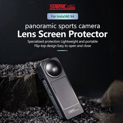 For Insta360 X5 / X4 Screen Lens Protective Cover (Black) by STARTRC