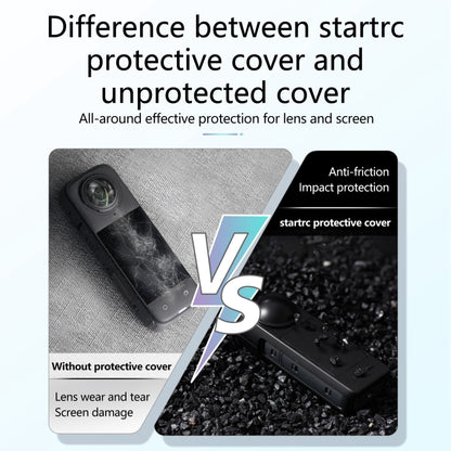 For Insta360 X5 / X4 Screen Lens Protective Cover (Black) by STARTRC