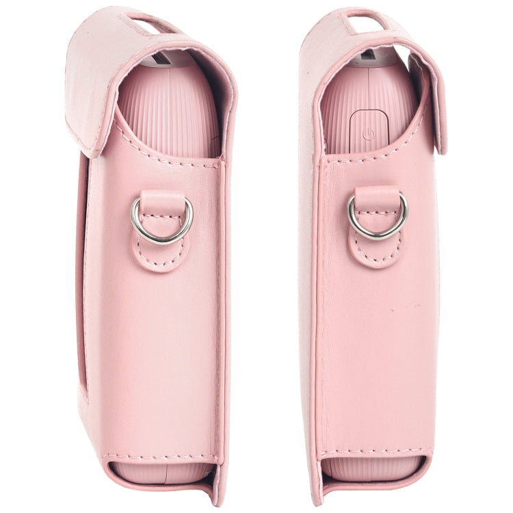 For FUJIFILM Instax mini Link 3 Full Body Leather Case Bag with Strap (Pink) by bashfashion
