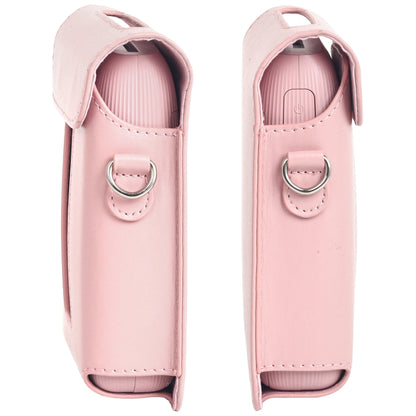 For FUJIFILM Instax mini Link 3 Full Body Leather Case Bag with Strap (Pink) by bashfashion