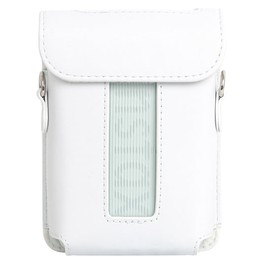 For FUJIFILM Instax mini Link 3 Full Body Leather Case Bag with Strap (White) by bashfashion