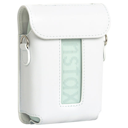 For FUJIFILM Instax mini Link 3 Full Body Leather Case Bag with Strap (White) by bashfashion