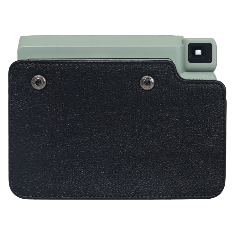For FUJIFILM Instax WIDE 400 Full Body Leather Case Bag with Strap (Black) by bashfashion