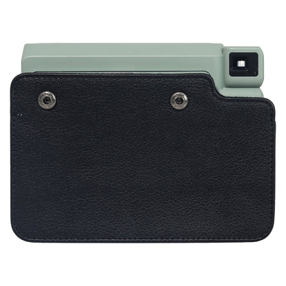 For FUJIFILM Instax WIDE 400 Full Body Leather Case Bag with Strap (Black) by bashfashion