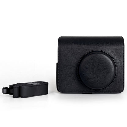 For FUJIFILM Instax WIDE 400 Full Body Leather Case Bag with Strap (Black) by bashfashion