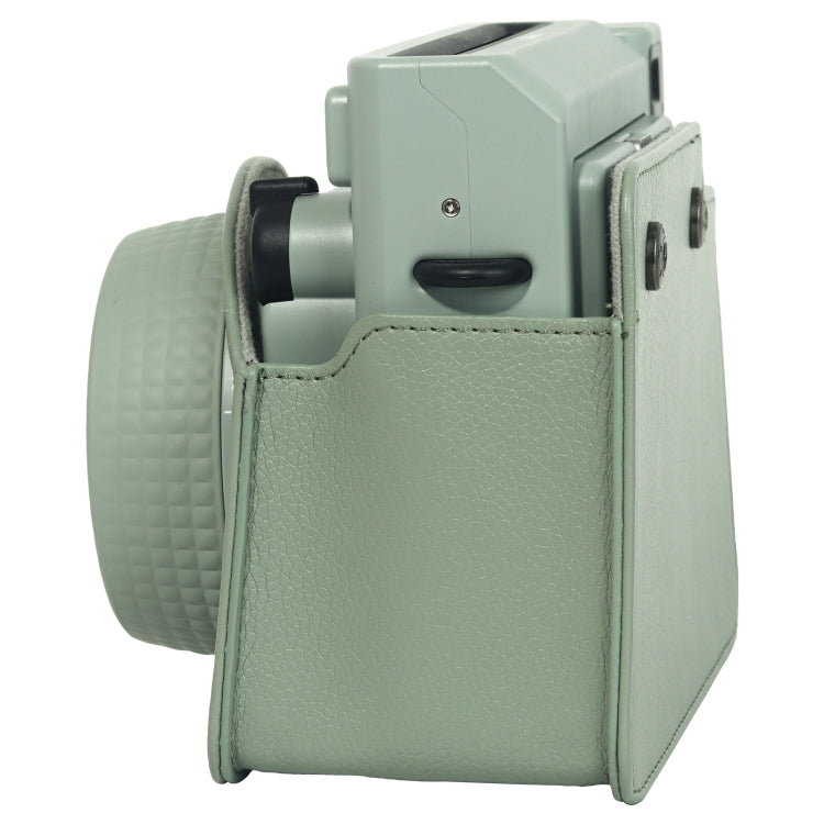 For FUJIFILM Instax WIDE 400 Full Body Leather Case Bag with Strap (Green) by bashfashion