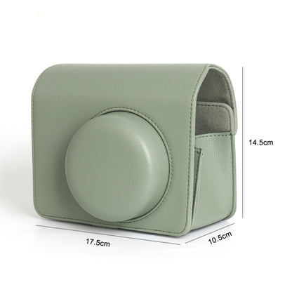 For FUJIFILM Instax WIDE 400 Full Body Leather Case Bag with Strap (Green) by bashfashion